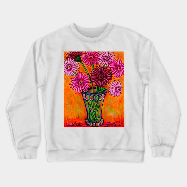 Pretty in Pink Crewneck Sweatshirt by LisaLorenz